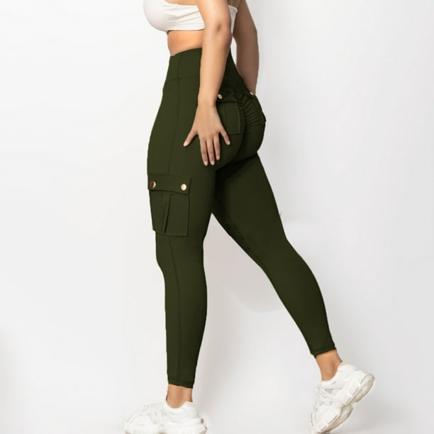Deals of The Day!TopLLC Workout Leggings High Waist High Elasticity Yoga  Pants With Pockets, Workout Running Yoga Leggings For Women Jogging Pants  Tummy Control Yoga Pants on Clearance 