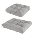 thumbnail image 2 of Moclever Rocking Chair Cushion, 2Pcs Polyester Fiber Filling Back and Seat Cushion with Non-Slip Ties for Indoor Outdoor, Grey, 2 of 12