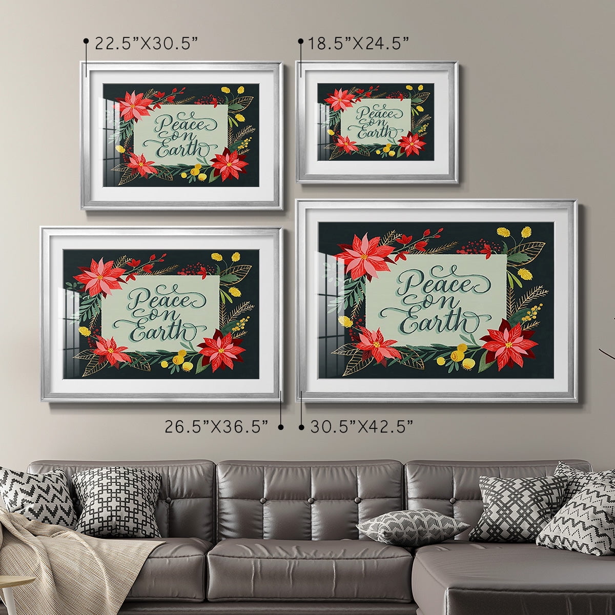 Bright Christmas Night II Premium Framed Print - Ready to Hang