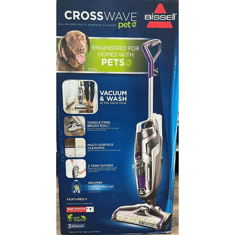 BISSELL CrossWave Turbo Pet Pro Cleaner, Multi-Surface Wet