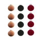 thumbnail image 1 of 12 Pcs Velvet Christmas Balls Flocked Christmas Tree Ball Ornaments Plastic Balls Xmas Decorative Hanging Ornaments Christmas Tree Decoration 3.14 Inch, 1 of 1