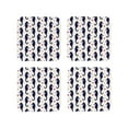 thumbnail image 2 of Kll Square Drink Coasters Set Of 4,Pu Leather Absorbent Coasters Set Decorative Coffee Cup Coasters Housewarming Gift For Home Decor-Seahorses And Hearts, 2 of 9