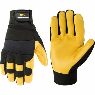  Wells Lamont Men's Slip-On Cowhide Full Leather Work Gloves, X- Large (1171XL) , Tan : Everything Else