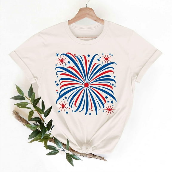 Vetsdori Patriotic T Shirts for Women Short Sleeve July 4th Pullover Summer Red White and Blue Casual USA Years Anniversary,Graphic Independence Day Womens Tops Crew Neck