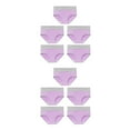 thumbnail image 4 of Sonducket 5 piezas de ropa interior de cintura alta sin costuras para mujer, bragas simples de Color sólido, cintura elástica, bragas de realce Púrpura L 2piezas, 4 of 6