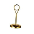 thumbnail image 4 of Stainless Table Number Holder Sign Holder Decor Restaurant Menu Photo Stand for Hotel Golden 10cm, 4 of 9