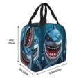 thumbnail image 2 of Picia Cartoon Cute Shark Printed Lunch box Lunch bag for Men Women Large Capacity Lunchbox Reusable Lunch Bags Insulated Lunch Bag Lunch Box Cooler, 2 of 6