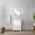 thumbnail image 5 of Lafarre 24 in W x 20 in D White Bath Vanity, White Quartz Top and Chrome Faucet Set, 5 of 6