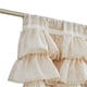 thumbnail image 4 of Cortina Jinchan de lino con volantes para ventana de cocina, 45 cm, 4 of 9