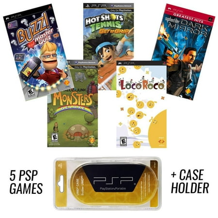 PSP MEGA 5 Game Bundle with Free UMD Case Holder - Holiday Special (Best Halo 5 Player)