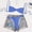 Blue, variant on Womens Vacation Swimsuits, Tropical Travel Vacation Gingham Bikini Set Spaghetti Strap Top High Cut Bottom Two Piece Beach Swim Sets, Khaki M