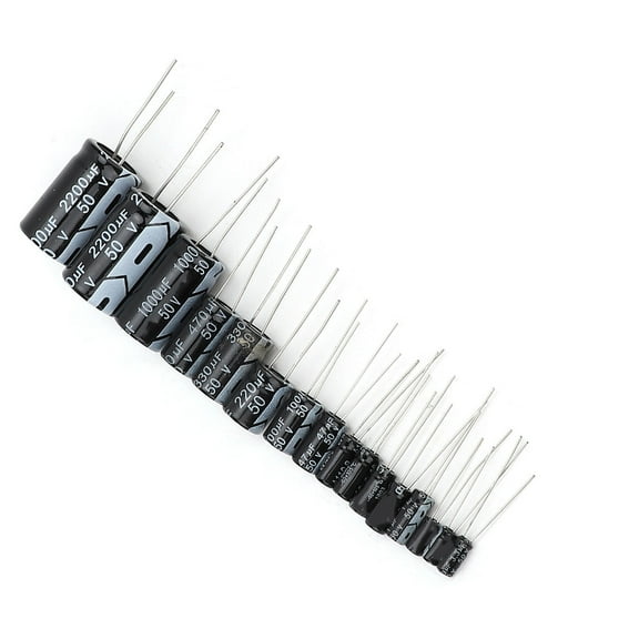 Electrolytic Capacitor, Capacitor Kit, 150Pcs 1Uf - 2200uF for Electronic Enthusiasts Professionals
