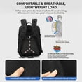 thumbnail image 3 of Heavy-duty hiking backpack, large-capacity multi-functional outdoor sports backpack, men's backpack (black), 3 of 7