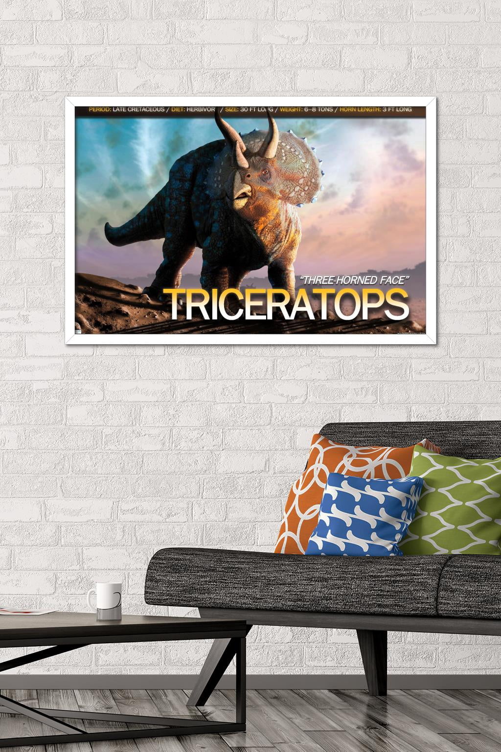 Dinosaurs - Triceratops Wall Poster, 22.375