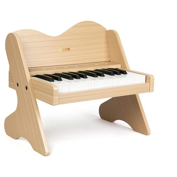 ZIPPY Clavier de Piano pour Enfants, Piano Numérique 25 Touches pour Enfants, Panneau de Commande Tactile Sensible, Volume Réglable, Mini Jouet d'Instrument Éducatif Musical, W