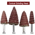 thumbnail image 6 of 5× Sandpaper Tapered Cone Grinding Head Polishing Sanding for Wood Plastic Metal, 6 of 10