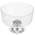 thumbnail image 2 of Raindrops Transparent Acrylic Trifle Bowl with Lid for Storage Use Large Decorative Candy Dish 20cm x 23cm, 2 of 6