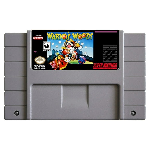 SNES Games Cartridge Wario's Woods