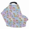thumbnail image 4 of Renewold Easter Rabbit Eggs Colorful Car Seat Covers for Babies Girls Boys, Stretchy Carseat Canopy Soft Baby Breastfeeding Cover Nursing Scarf Infant Stroller Cover, 4 of 7