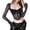 Black, variant on EDFBUYKRS Women's Pintuck Ruffle Blouse with Long Sleeves, Sizes S