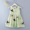 thumbnail image 4 of Iyufng Girls Sleeveless Panda Printed Dresses Summer beach Dresses, 4 of 5