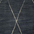 thumbnail image 4 of Rugsotic Carpets Hand Knotted Wool Area Rug 6'x9' Charcoal Geometric Rectangle Indoor Rug for Living Room, Bedroom Antimicrobial L00645, 4 of 9