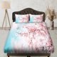 thumbnail image 1 of Vista de cerezos en flor con cielo azul, sábana ajustable, estampados florales, boho, 1 of 5