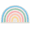 Rainbow1, variant on ABPETE Rainbow Rug, Semicircle Plush Kids Room Rug with Soft Tufted Surface, Pastel Half Round Area Rug for Nursery, Playroom, Bedroom, Reading Corner and Bathroom Decor(Rainbow1,50*80cm)