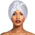 thumbnail image 3 of Miaoju Adjustable Silk Bonnet Satin Curly Hair Wrap for Sleeping Women Breathable Night Turban for Small Large Short Coily, Double Layer, 3 of 5