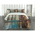 thumbnail image 3 of Ambesonne Rustic Quilted Bedspread Set 3 Pcs, Color Details Mansion, King Size, Brown, 3 of 5
