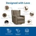 thumbnail image 3 of Baby Relax Mikayla 4-in-1 Nursery Swivel Glider Rocker Recliner, 3 of 7