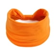 thumbnail image 1 of Zhuge Diadema elástica con lazo para yoga para mujer, banda para el cabello anudada tipo turbante (naranja 2), 1 of 4