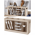thumbnail image 3 of Soporte de madera para utensilios de cocina, organizador de cubiertos para tenedores y cucharas para cocina y hogar B, 3 of 8