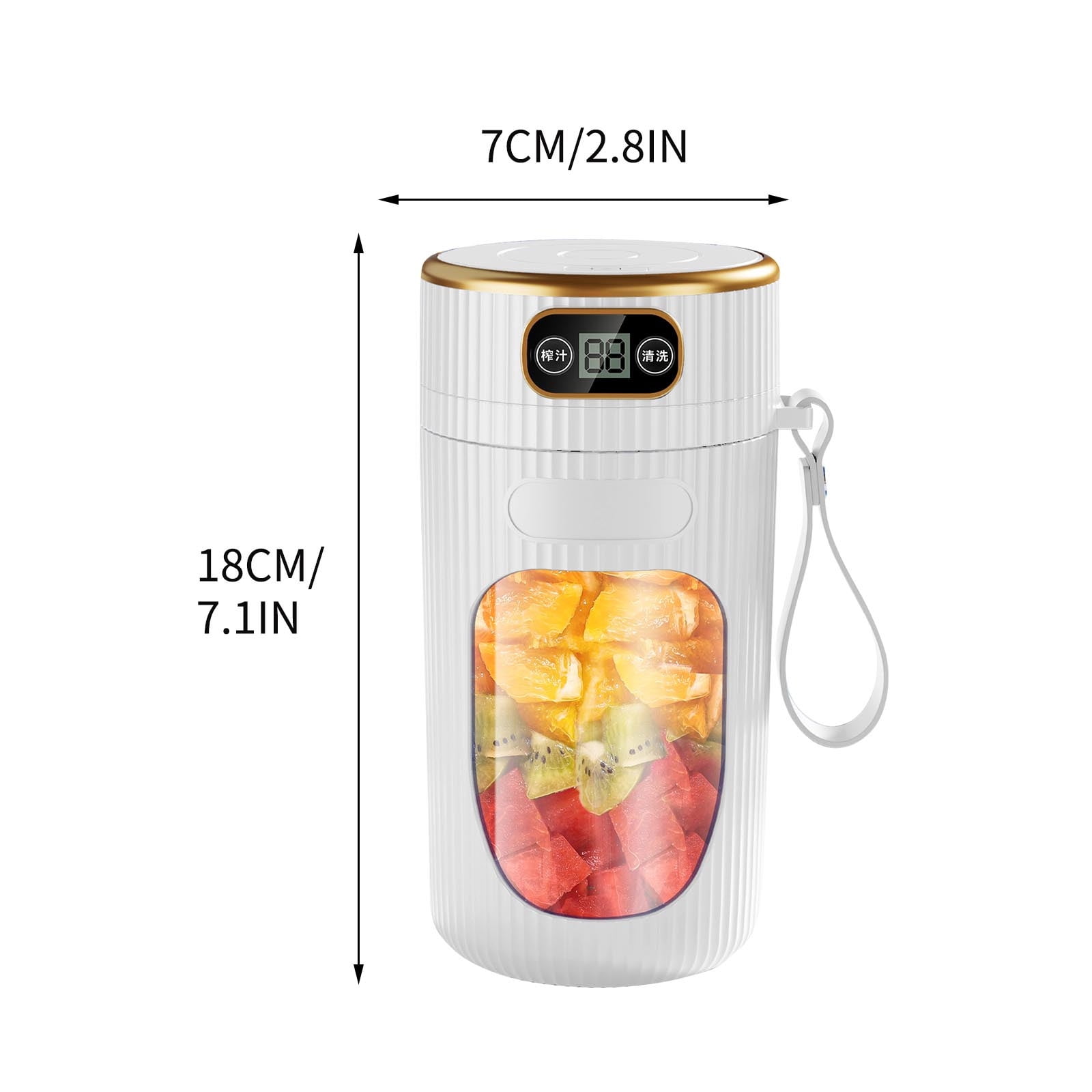 Bpyeka New Type Of Juicer Portable with Digital Display Small Fruit Juicer Cup Home Multifunctional Juicer for Juicer Extraction,Juicer,Home Essentials