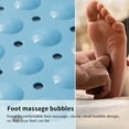 thumbnail image 4 of Bath Tub Mat, 39 x 16 Inches Anti Slip Material Blue, 4 of 8