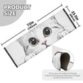 thumbnail image 5 of Yayeee Hallway Runner Rug 2'x6' Non Slip Machine Washable with Rubber Backing, White Cat, 5 of 8