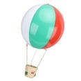 thumbnail image 1 of M Buder Globo Aerostático Decorativo con Cesta de Bambú Adorno Colgante Navideño Multicolor de PVC para Fiestas del Hogar Regalos Dulces Juguetes 12.00 cm, 1 of 9