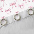 thumbnail image 4 of Erosebridal Ribbon Bow Knot Black Out Curtains,Light Pink Cute Bowtie Curtains Pack of 2 (42x63 Each) For Bowknot Lovers, 4 of 7