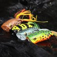 thumbnail image 4 of Naiovety Cebo en forma de rana, atractivo, reutilizable, aparejos, cebos, biónico, vívido, práctico, señuelo de pesca, agua salada, lago de Pescar Tipo-04, 4 of 6