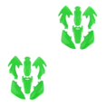 thumbnail image 4 of tssuouriy Rugged ABS Plastic Fairing Body Work Kit Set for CRF50-125CC Durable and Practical Green 280mm 2Set, 4 of 6