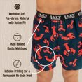 thumbnail image 5 of LazyOne Funny Animal Boxers, Novelty Boxer Shorts, Humorous Underwear, Gag Gifts for Men, Ocean, Sea (Lobster, Large), 5 of 7