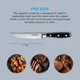 thumbnail image 3 of Messermeister Avanta Ensemble de Couteaux à Steak 5” à Bord Fin - Acier Inoxydable German X50 - Résistant à la Rouille et Facile à Entretenir - Comprend 4 Couteaux à Steak, 3 of 6