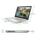 thumbnail image 4 of HP 17.3" Touch-Screen Laptop - 11th generation Intel Core i5-1135G7, 16GB Memory, 1TB Hard Drive , 2GB NVIDIA GeForce MX350 Graphics, DVD Writer, Backlit keyboard, Natural Silver - 17-by4055cl, 4 of 6