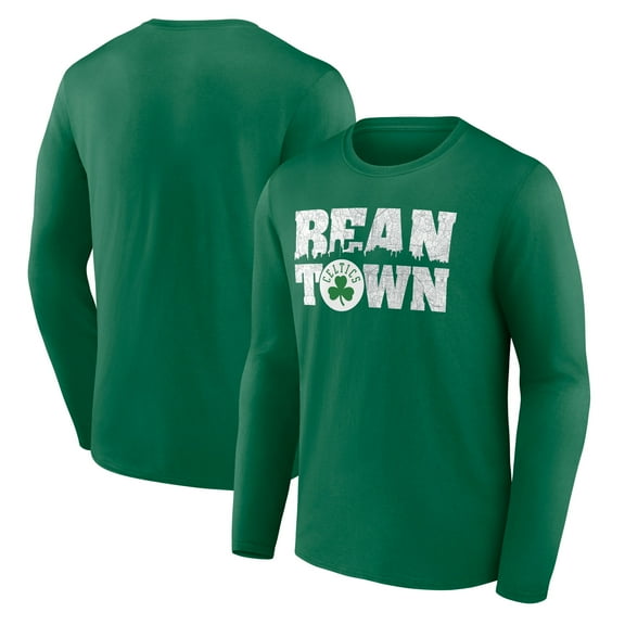 Men's Kelly Green Boston Celtics Announcer Long Sleeve T-Shirt