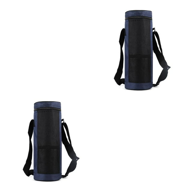 Eigraketly Botella de agua Bolsa de transporte Oxford Bolsa de almacenamiento de gran capacidad Funda protectora universal Viajes Senderismo Bolsas de pesca Azul 2piezas Eigraketly CBP440920