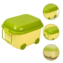 MUSEYA Toy Boxes for Kids Toy Storage Box PP Green Small Size 1Set