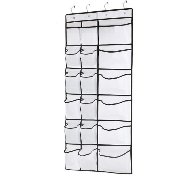 Over The Door Shoe Organizers, 12 Mesh Pockets + 6 Large Mesh Storage
