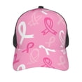 thumbnail image 2 of Picia Breast Cancer Awareness (3) Pattern Trucker Hat,Baseball Cap,Sun Protection Cap,Stylish Headwear,Leisure Cap,Outdoor Sports Cap, 2 of 7