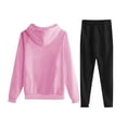 thumbnail image 4 of Trapstar Ensembles de Chandails à Capuchon pour Enfants Manches Longues Chandails Graphiques pour Garçons Filles Chandails Amples de Rue Trapstar Chandails + Pantalons de Survêtement Ensemble de 2 Chandails Classiques (Rose, 130), 4 of 4