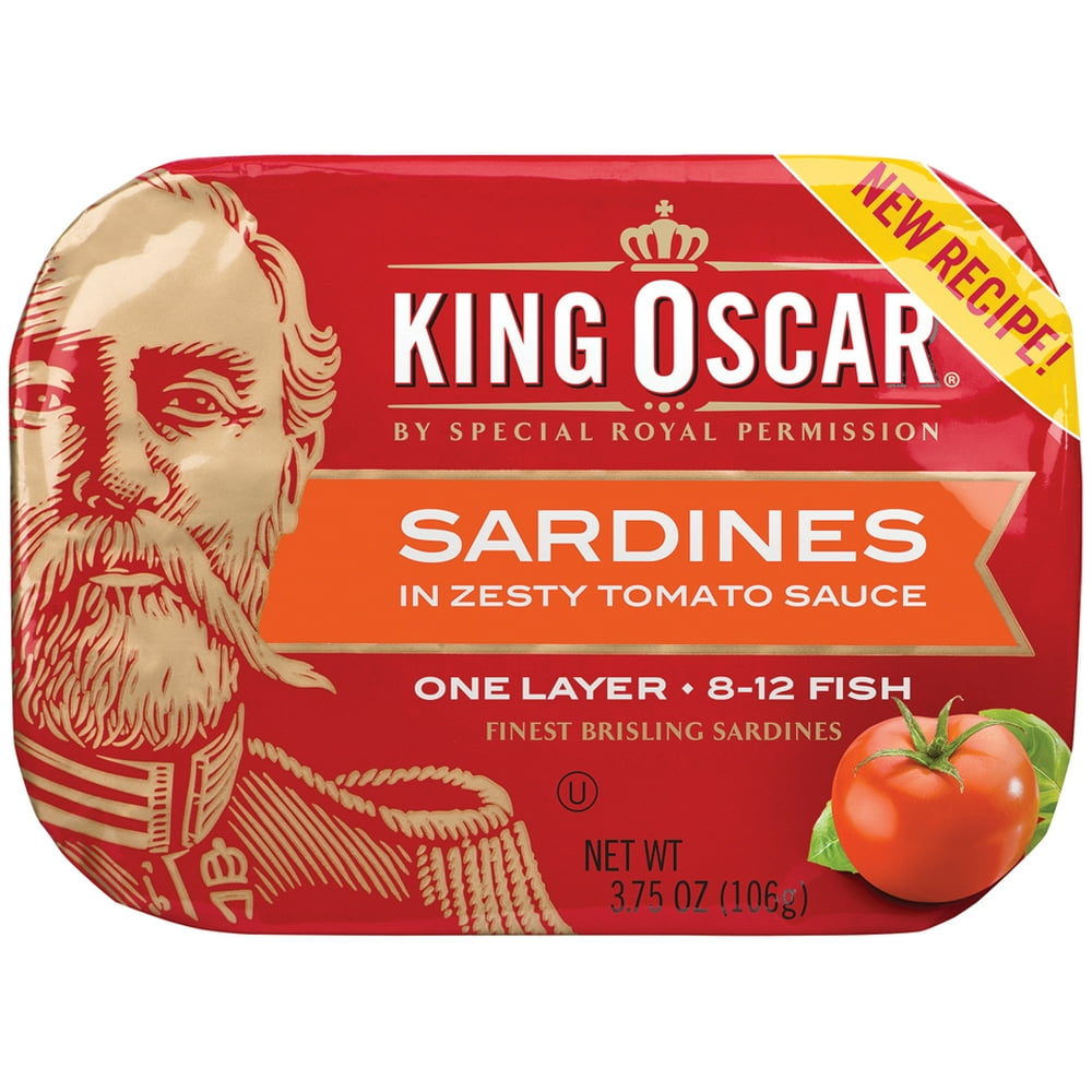 King Oscar Brisling Sardines Zesty Tomato, 3.75 Oz
